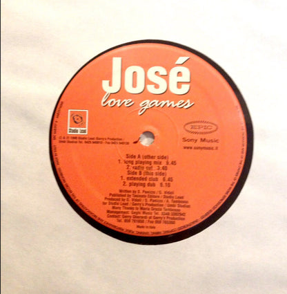 Josè : Love Games (12")