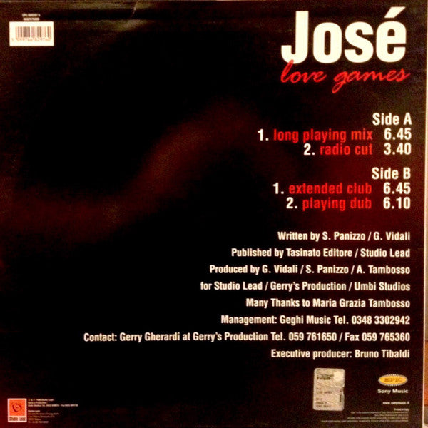 Josè : Love Games (12")