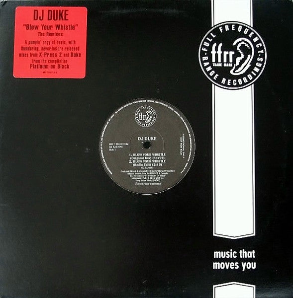 DJ Duke : Blow Your Whistle (The Remixes) (12", Promo)