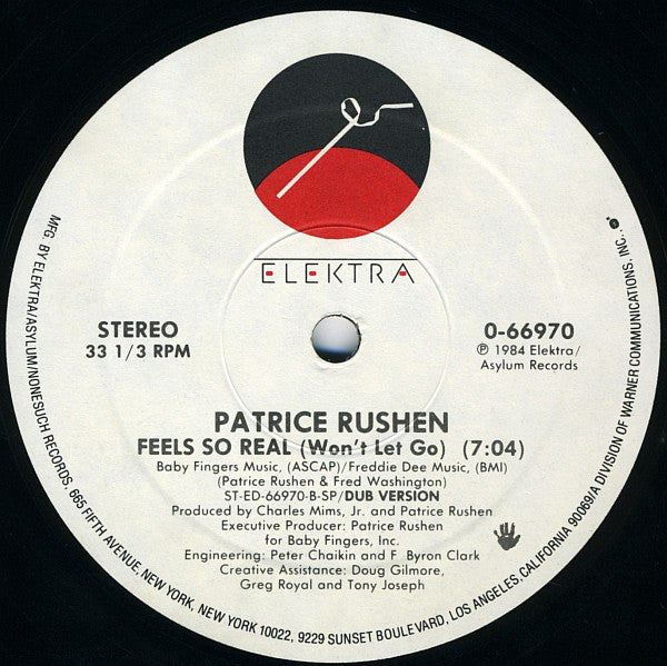 Patrice Rushen : Feels So Real (Won't Let Go) (12")