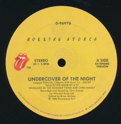 Rolling Stones* : Undercover Of The Night (Extended Version) (12", Spe)