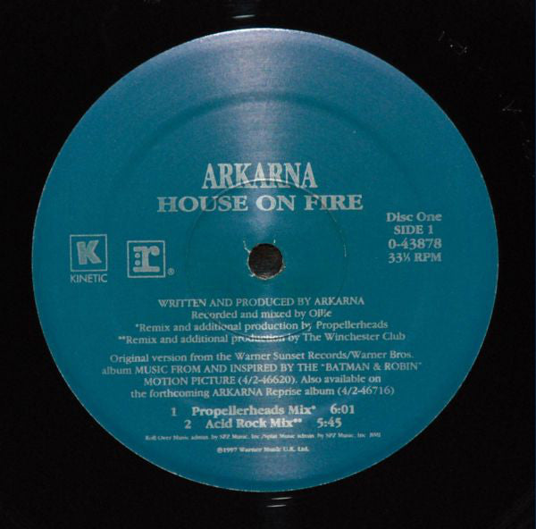 Arkarna : House On Fire (2x12")
