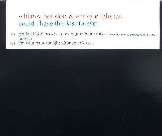 Whitney Houston & Enrique Iglesias : Could I Have This Kiss Forever (12")
