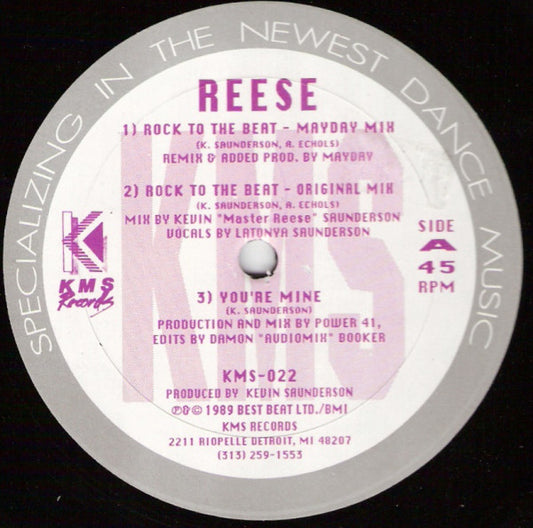 Reese : Rock To The Beat (12")