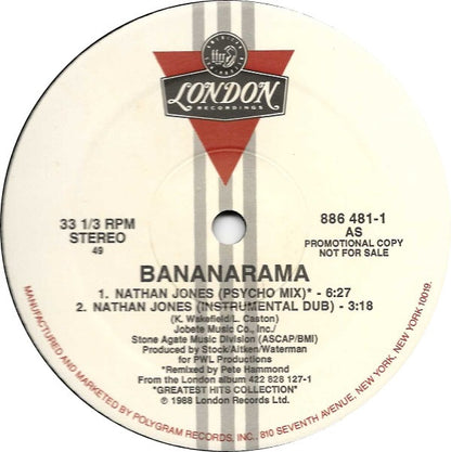 Bananarama : Nathan Jones (12", Promo)