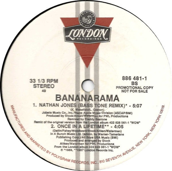 Bananarama : Nathan Jones (12", Promo)