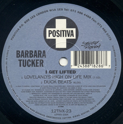 Barbara Tucker : I Get Lifted (12", Single, 2/2)