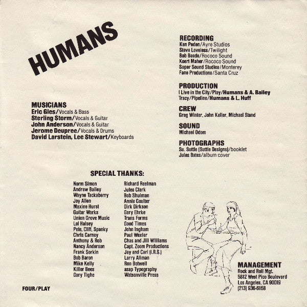 Humans* : Play (7", EP, Gat)