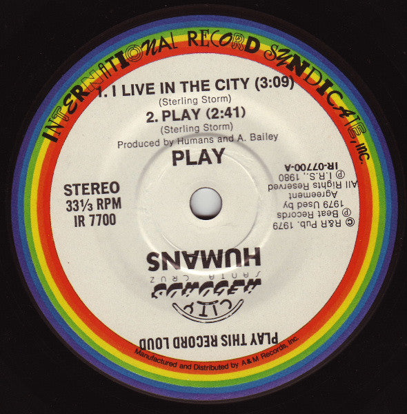 Humans* : Play (7", EP, Gat)