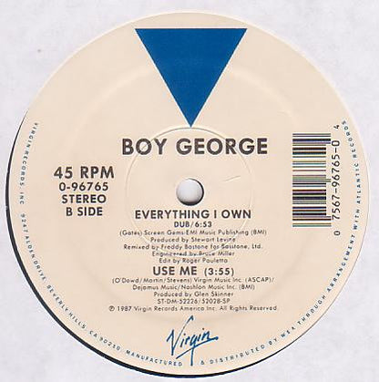 Boy George : Everything I Own (12")