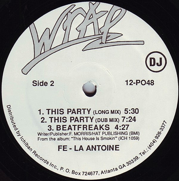 Fe-La Antoine : This Party (12", Maxi, Promo)