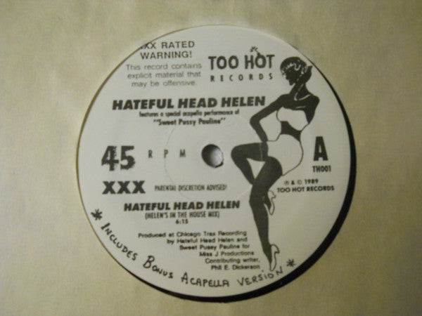 Hateful Head Helen : Hateful Head Helen (12")