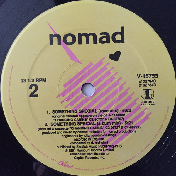 Nomad : Something Special (12", Single)