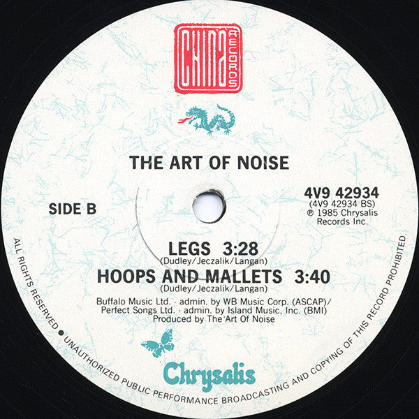 The Art Of Noise : Legs (12", Single)