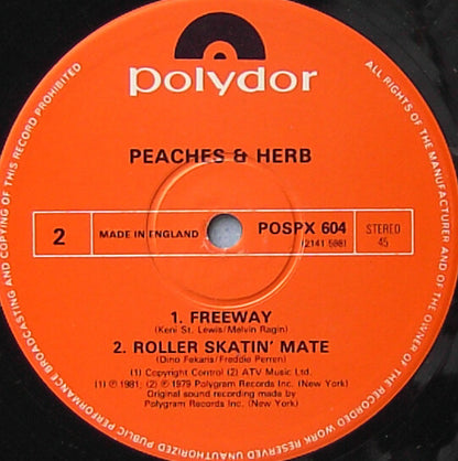Peaches & Herb : Reunited / Shake Your Groove Thing / Freeway / Roller Skatin' Mate (12", Comp)