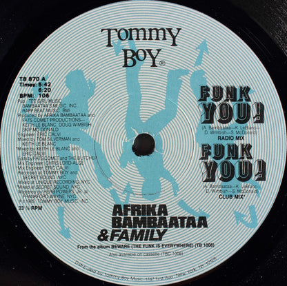 Afrika Bambaataa & Family : Funk You! (12")