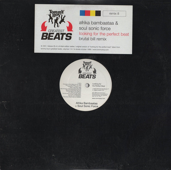 Afrika Bambaataa & Soulsonic Force : Looking For The Perfect Beat (12", Ltd)