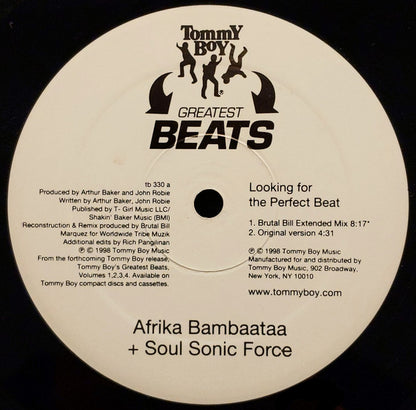Afrika Bambaataa & Soulsonic Force : Looking For The Perfect Beat (12", Ltd)