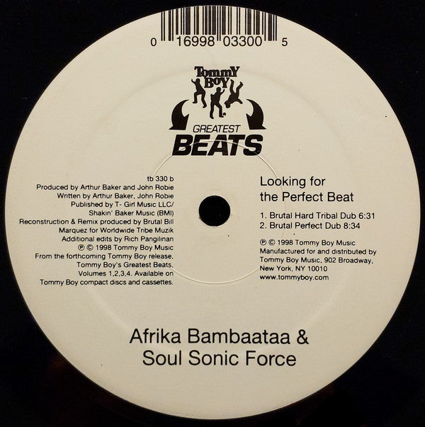 Afrika Bambaataa & Soulsonic Force : Looking For The Perfect Beat (12", Ltd)