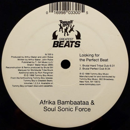 Afrika Bambaataa & Soulsonic Force : Looking For The Perfect Beat (12", Ltd)