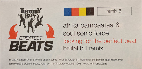 Afrika Bambaataa & Soulsonic Force : Looking For The Perfect Beat (12", Ltd)