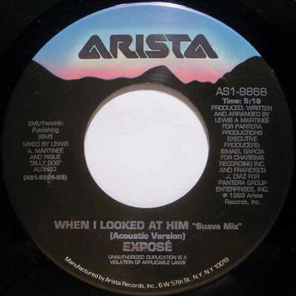 Exposé : When I Looked At Him (7", Single)