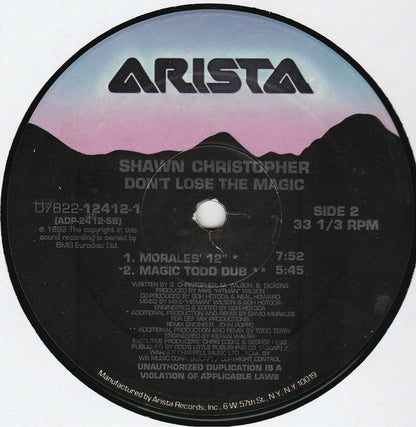 Shawn Christopher : Don't Lose The Magic (12")