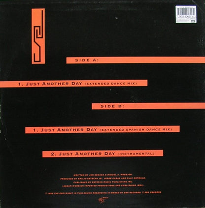 Jon Secada : Just Another Day (12", Single)