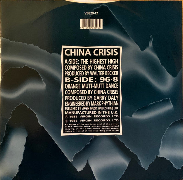 China Crisis : The Highest High (12", Single)