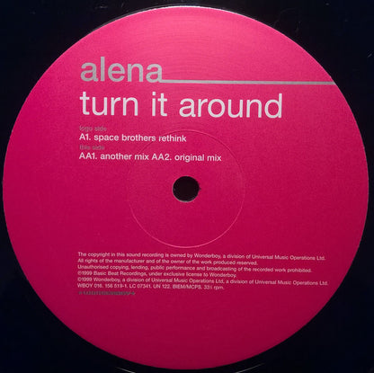 Alena : Turn It Around (12", Single)