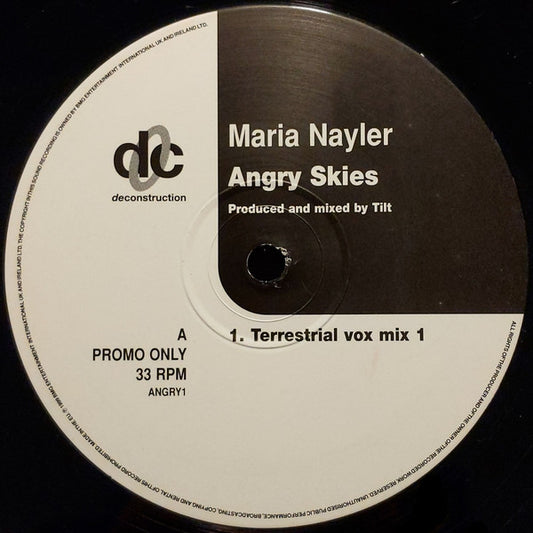 Maria Nayler : Angry Skies (12", Promo)