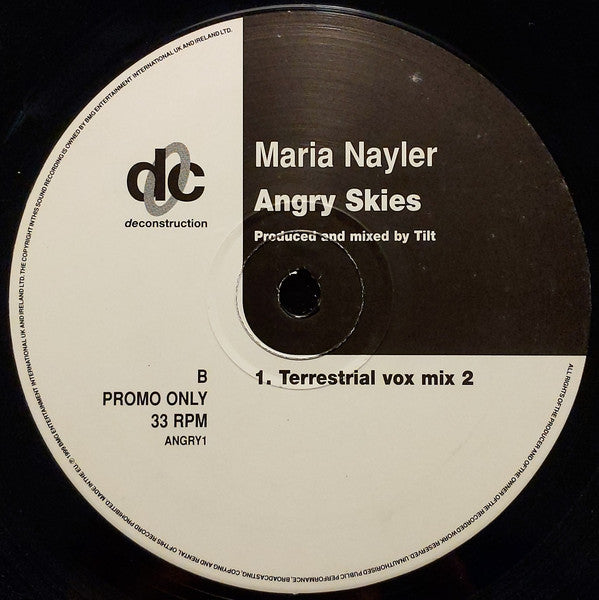 Maria Nayler : Angry Skies (12", Promo)