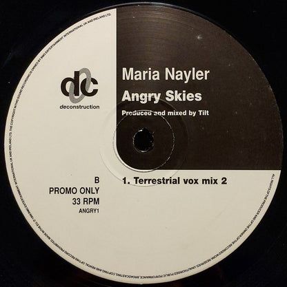 Maria Nayler : Angry Skies (12", Promo)