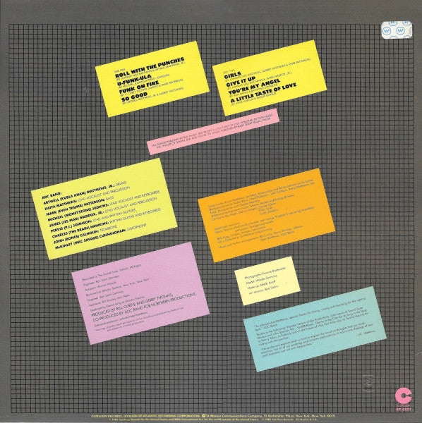 ADC Band : Roll With The Punches (LP, Album, SPC)
