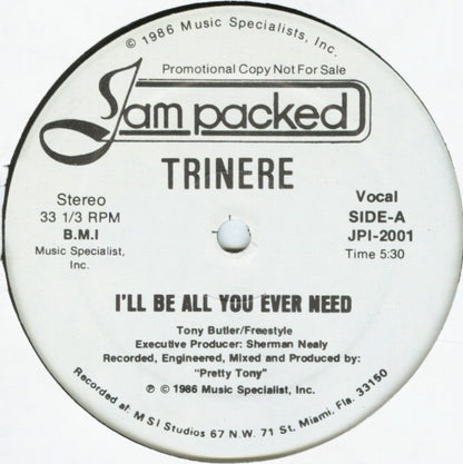 Trinere : I'll Be All You Ever Need (12", Promo)