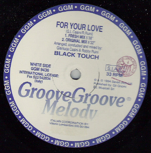 Black Touch : For Your Love (12")