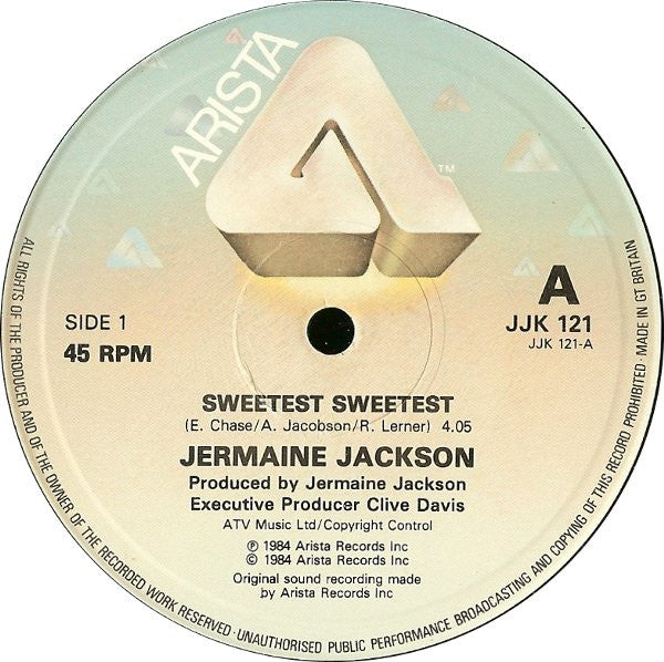 Jermaine Jackson : Sweetest Sweetest (12")