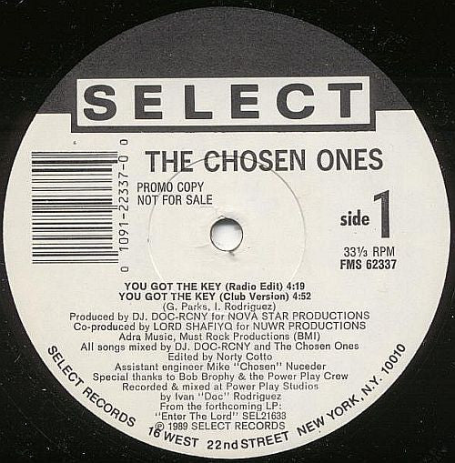 The Chosen Ones (2) : You Got The Key (12", Promo)