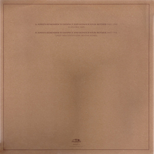 Dusted : Always Remember To Respect And Honour Your Mother - Part One (12", Promo)