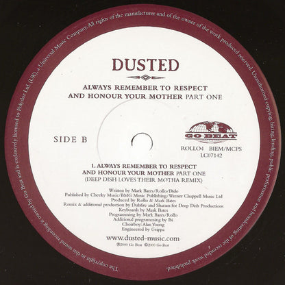 Dusted : Always Remember To Respect And Honour Your Mother - Part One (12", Promo)