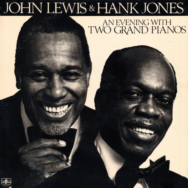John Lewis (2) & Hank Jones : An Evening With Two Grand Pianos (LP, Album, Spe)
