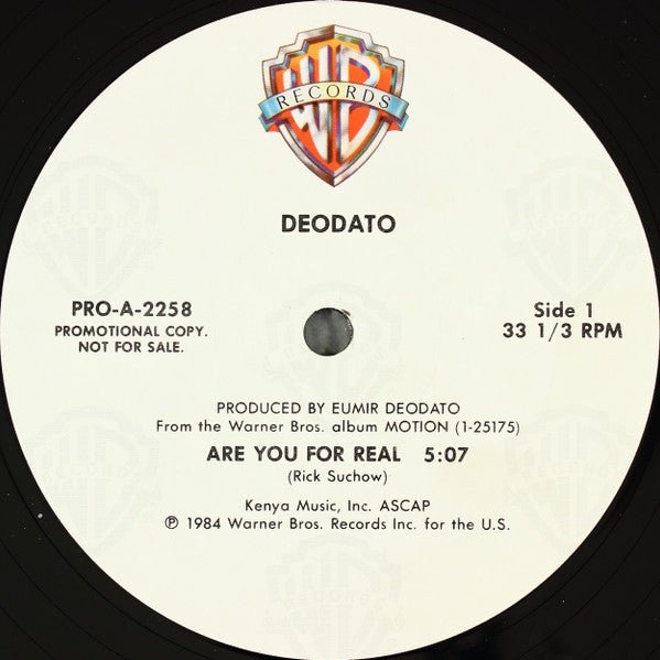 Deodato* : Are You For Real / Motion (12", Promo)