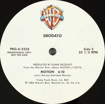 Deodato* : Are You For Real / Motion (12", Promo)