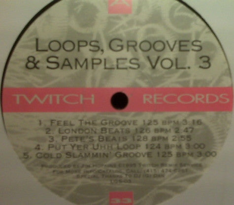 Jim Hopkins : Loops, Grooves & Samples Vol. 3 (12")