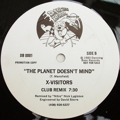 X-Visitors : The Planet Doesn't Mind (12", Promo)