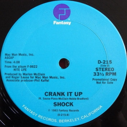Shock (3) : San Juan / Crank It Up (12", Promo)