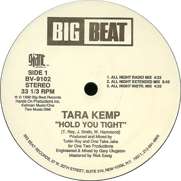 Tara Kemp : Hold You Tight (12", Maxi)