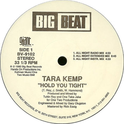 Tara Kemp : Hold You Tight (12", Maxi)