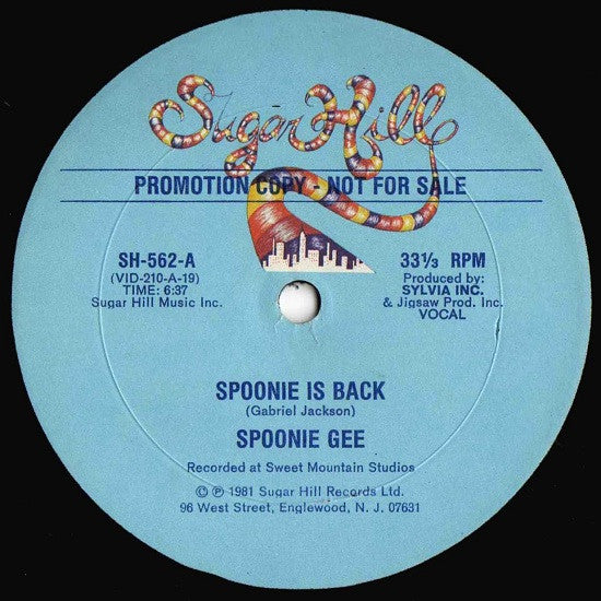 Spoonie Gee : Spoonie Is Back (12", Promo)