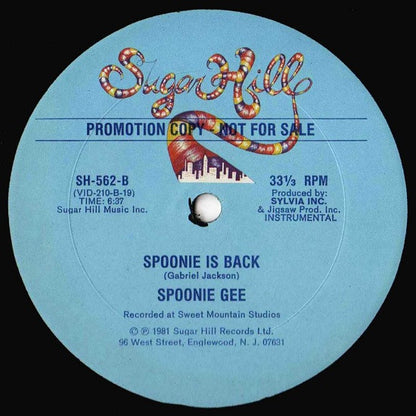 Spoonie Gee : Spoonie Is Back (12", Promo)